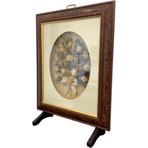 Vintage framed dried - dried, flower