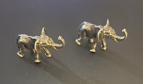 Mini brass elephants - mini,