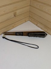 Vintage Allan Genuine Hide West German Coat And Hat Brush. 13" Wood Handle
