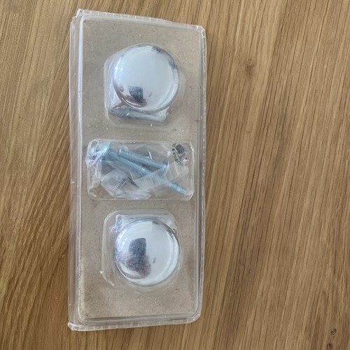 Chrome plated door knobs 2pcs - chrome,