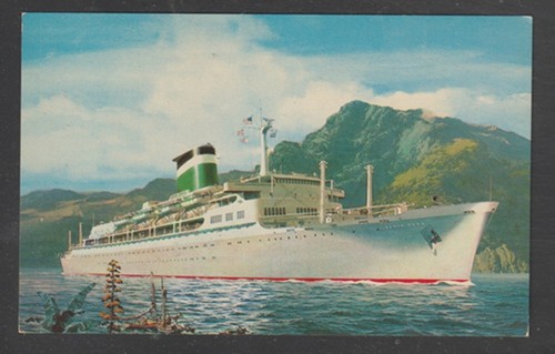 Ship postcard grace line new - line,