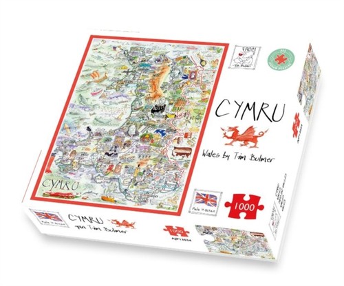 Map wales jigsaw 1000 piece - of,