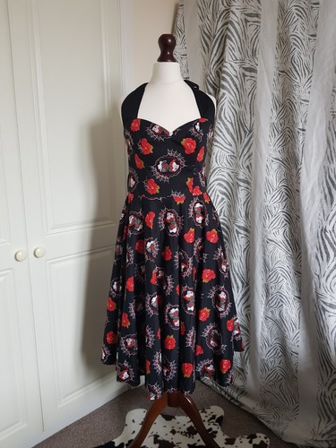 Hell bunny dress black - bunny, red