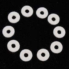Pack of 10 Replacement Wool Felt Washers for Brass Brass 17mm