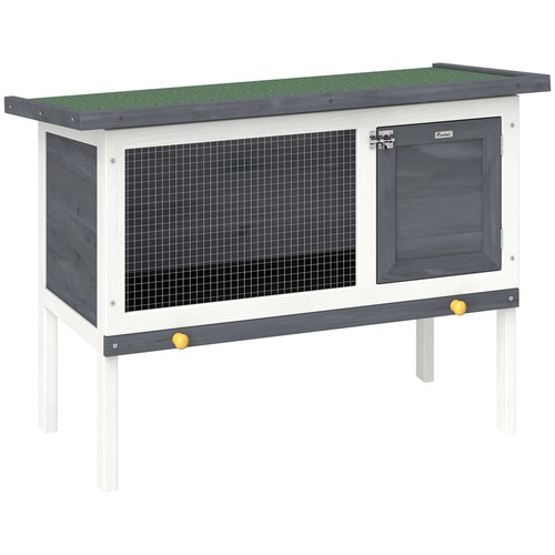 Pawhut rabbit hutch - hutch,, guinea