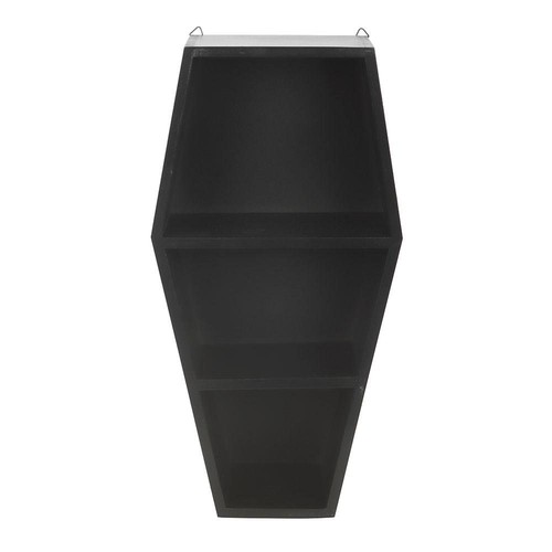 Black coffin shelf - 40.5cm, tall