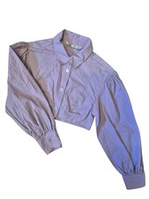 ZARA Cropped Blouse XS Lilac