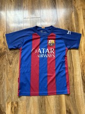 FCB Qatar Airways Neymar #11 Soccer Jersey Unicef Boys Age 8 years