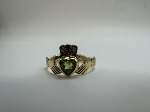 18ct yellow gold peridot - peridot, and