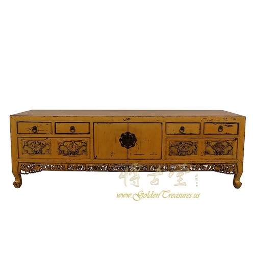 Antique chinese carved bed - chinese,