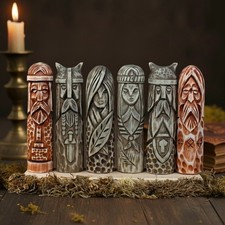 Hand Carved Wooden Norse