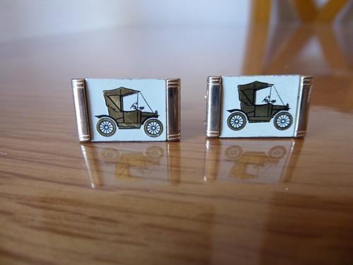 Mens vintage car cufflinks - vintage,