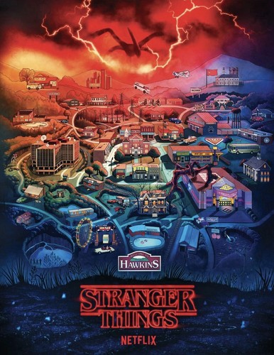 Stranger things hawkins jigsaw - things,