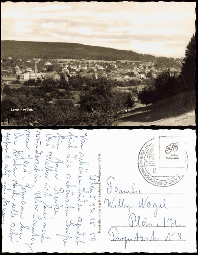 Postcard lorch panoramic view - panoramic,