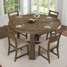 round Solid Wood Dining Table
