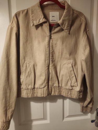 Mango biege bomber style - biege,