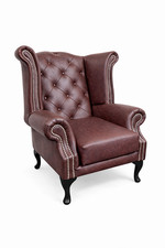 Chesterfield queen anne wing - queen,