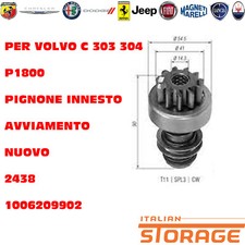 For Volvo C 303 304 P1800 Pinion Gear Starter New 2438 1006209902