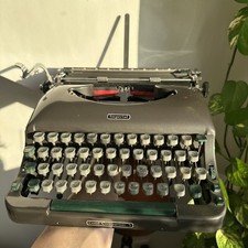 Vintage Imperial Good Companion 5  Typewriter Stunning Dark Grey w/ Case 1950s