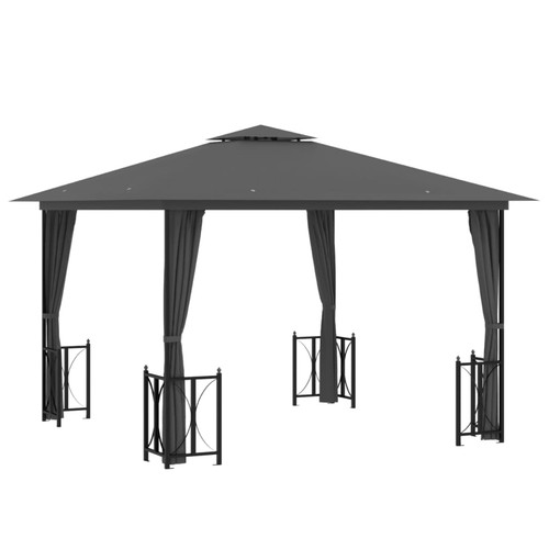 Gazebo with sidewalls double - with,