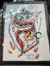 Tattoo Painting Flash Sheet Original A2 