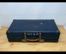 Vintage 1930s Revelation Large Hard Shell Suitcase 29” x 16” Luggage 