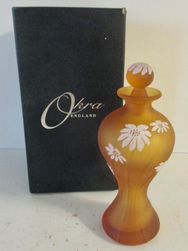 Okra glass perfume bottle - okra, ~