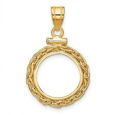 14k Yellow Gold Tight Wheat