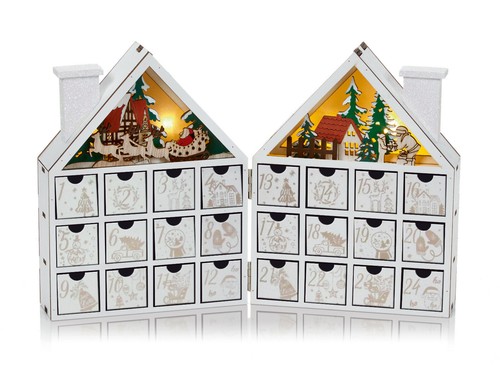 Wooden advent calendar - wooden,
