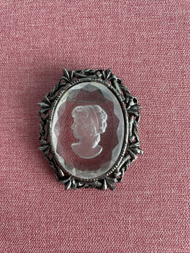 Cameo pewter and - cameo, lucite