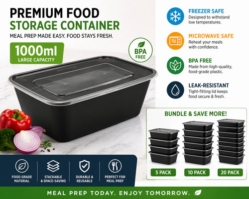 Mart 1000ml plastic food - 1000ml,