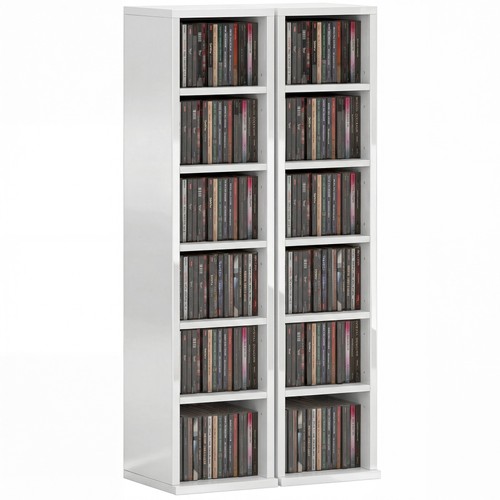 Homcom set cd storage - set, of