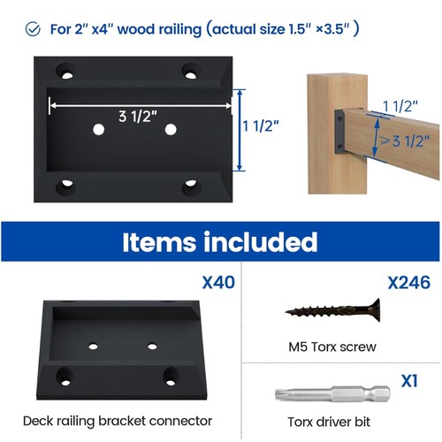 40pcs deck railing - 40pcs, brackets