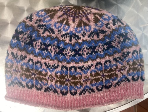 Hand knitted pure shetland - knitted,