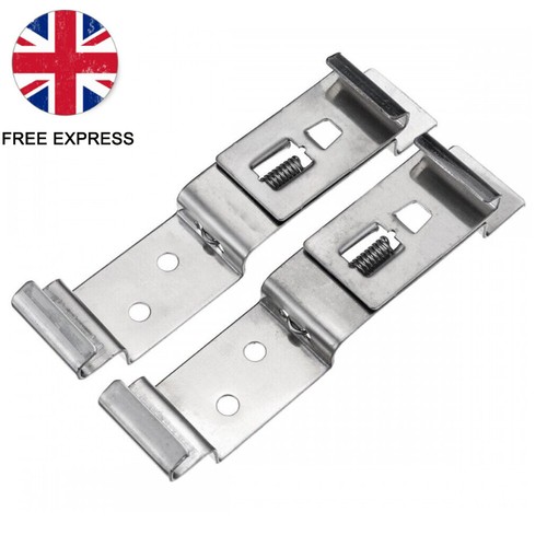 Pair frame number plate clips - frame,