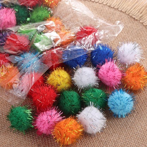 50pcs inch cat sparkle balls - cat,