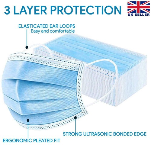Disposable face masks ply - disposable, 3