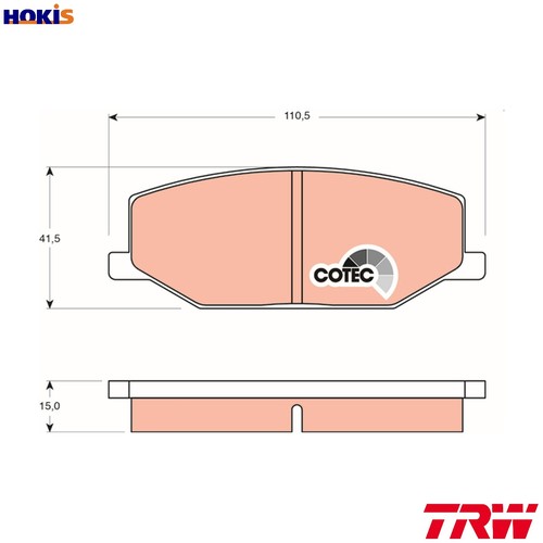 Brake pad set disc - pad,