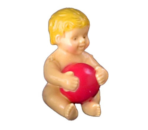Dolls house rubber baby - dolls,