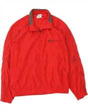 AUSTRALIAN L'ALPINA Mens Tracksuit Top Jacket IT 50 Medium Red Polyester BQ09