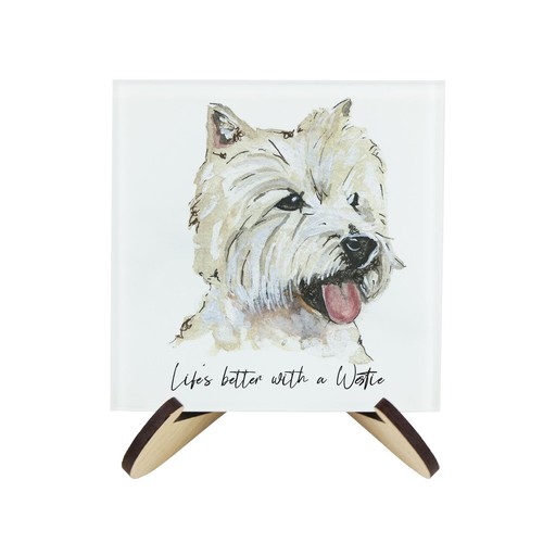 Westie coasters stand set - stand,