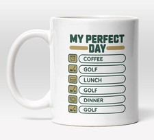 Perfect Golf Day Mug, Coffee