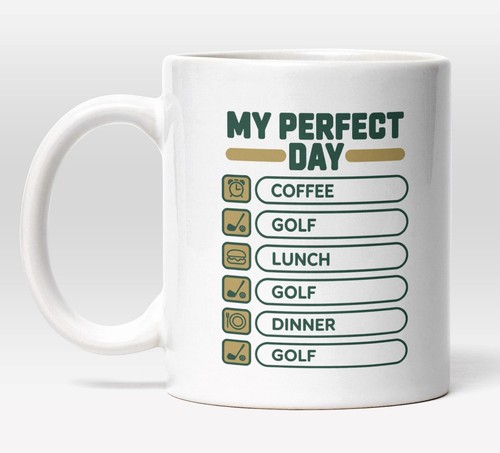 Perfect golf day mug - perfect,