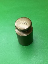 200G Gram Vintage Brass Pillar Style Weight Metric. Kitchenalia / Paperweight