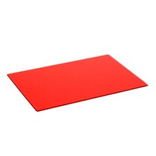 1x Red 40cm x 30cm Glass Chopping Board Kitchen Cutting Worktop Saver