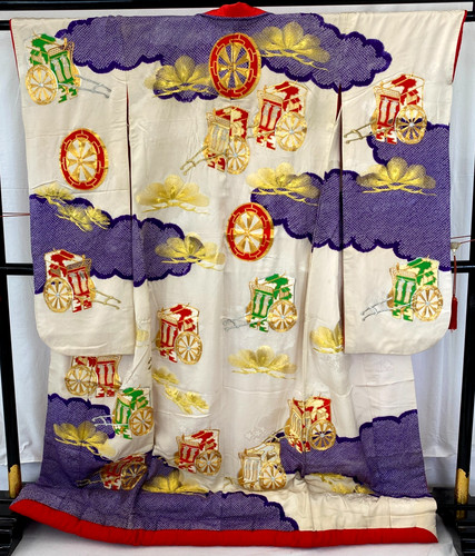 Japanese vintage kimono - vintage,