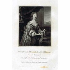 LADY BLANCHE ARUNDELL (SOMERSET) of Wardour - Antique Print 1820