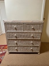 Vintage Bamboo Wicker Chest of Draws