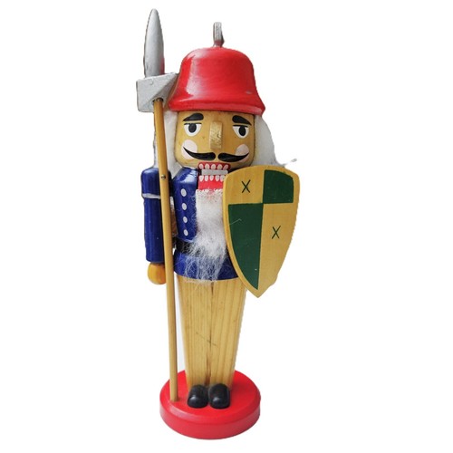Wooden nutcracker doll - wooden,