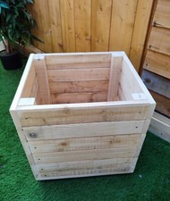Handmade* Wooden Garden Planter Veg Bed Plant Pot Flower Reclaimed Wood 50x50x50